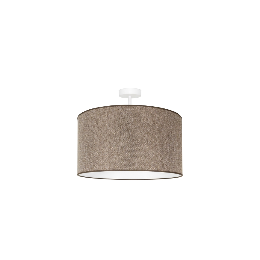 Duolla - Loftlampe ROLLER ECO RECYCLING 1xE27/15W/230V diameter 45 cm brun