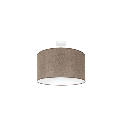 Duolla - Loftlampe ROLLER ECO RECYCLING 1xE27/15W/230V diameter 45 cm brun
