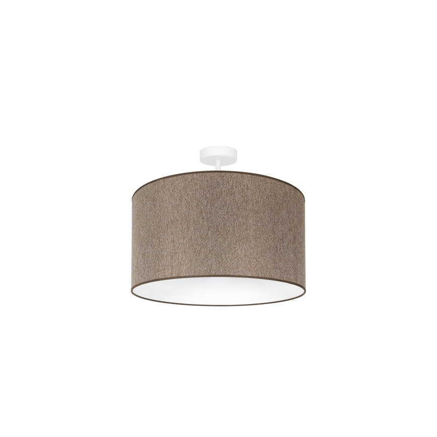 Duolla - Loftlampe ROLLER ECO RECYCLING 1xE27/15W/230V diameter 45 cm brun
