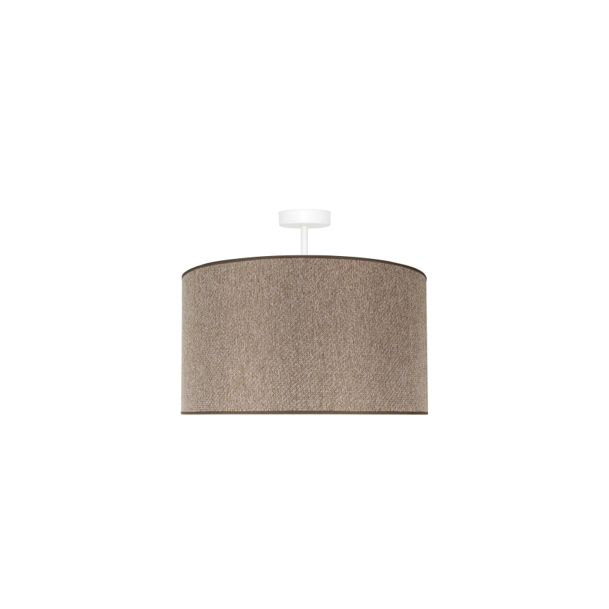 Duolla - Loftlampe ROLLER ECO RECYCLING 1xE27/15W/230V diameter 45 cm brun