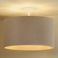 Duolla - Loftlampe ROLLER ECO RECYCLING 1xE27/15W/230V diameter 45 cm cremefarvet