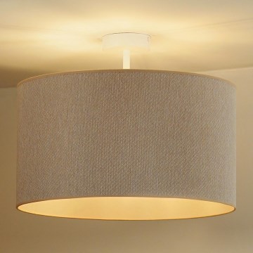 Duolla - Loftlampe ROLLER ECO RECYCLING 1xE27/15W/230V diameter 45 cm cremefarvet