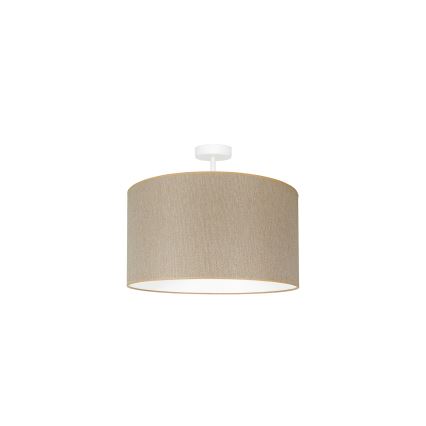 Duolla - Loftlampe ROLLER ECO RECYCLING 1xE27/15W/230V diameter 45 cm cremefarvet