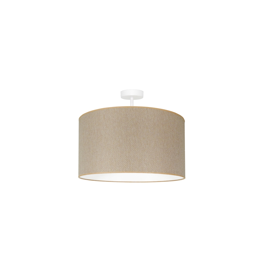 Duolla - Loftlampe ROLLER ECO RECYCLING 1xE27/15W/230V diameter 45 cm cremefarvet