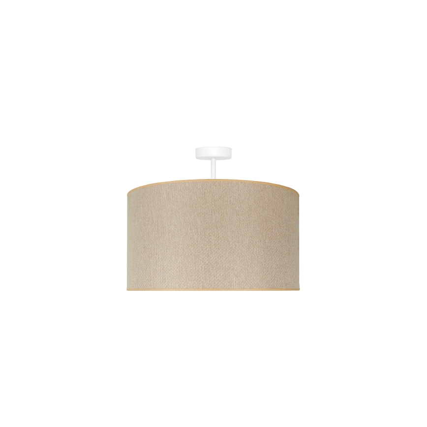 Duolla - Loftlampe ROLLER ECO RECYCLING 1xE27/15W/230V diameter 45 cm cremefarvet