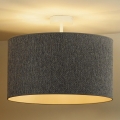 Duolla - Loftlampe ROLLER ECO RECYCLING 1xE27/15W/230V diameter 45 cm grå