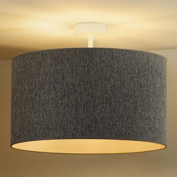 Duolla - Loftlampe ROLLER ECO RECYCLING 1xE27/15W/230V diameter 45 cm grå