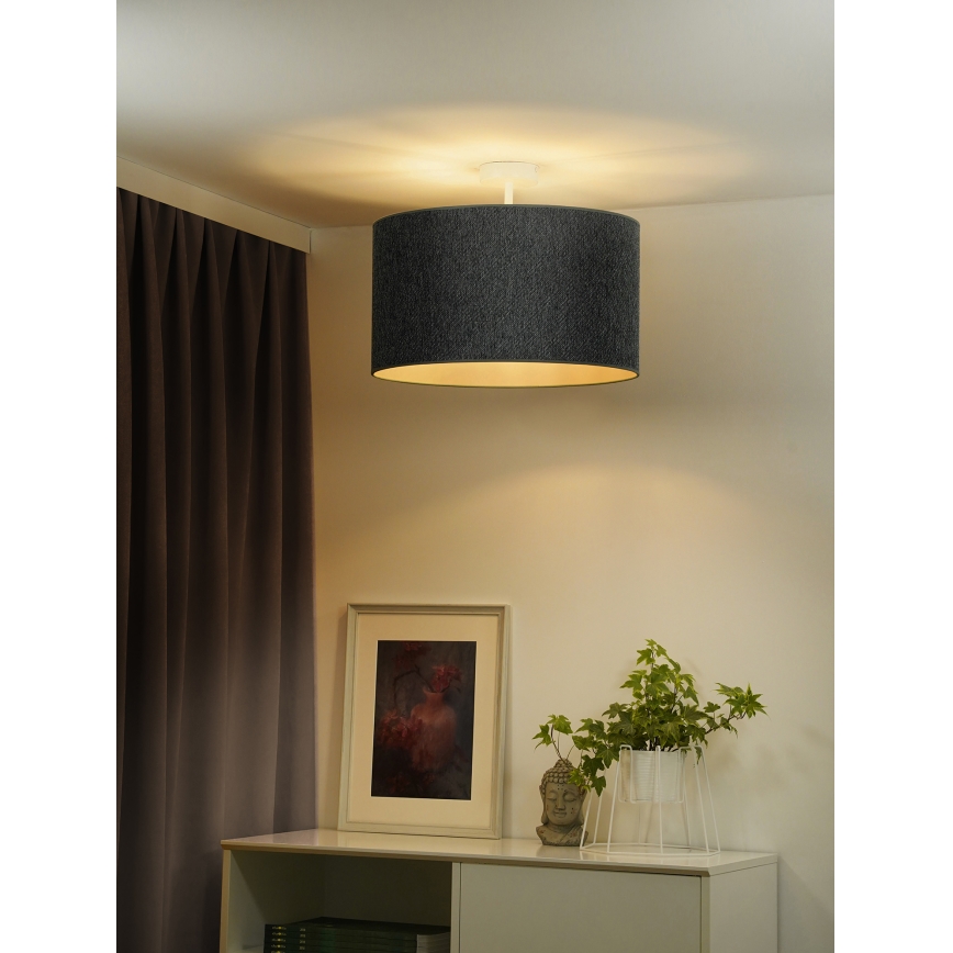 Duolla - Loftlampe ROLLER ECO RECYCLING 1xE27/15W/230V diameter 45 cm grøn