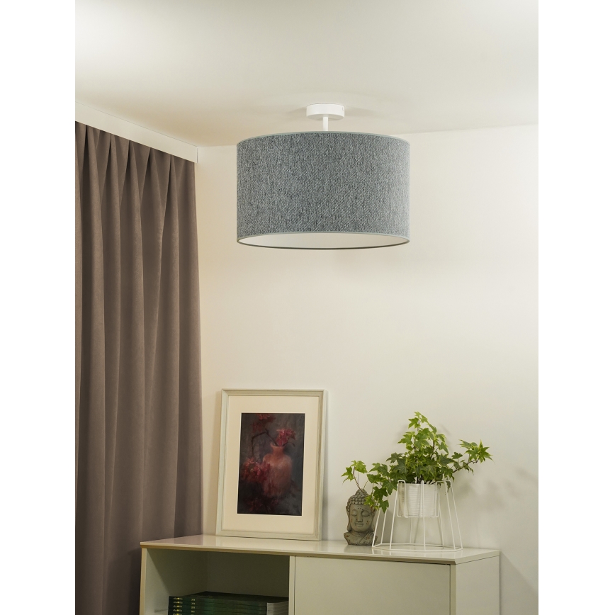 Duolla - Loftlampe ROLLER ECO RECYCLING 1xE27/15W/230V diameter 45 cm grøn