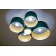 Duolla - Loftlampe ROLLER PENTO 5xE27/60W/230V grøn/guldfarvet