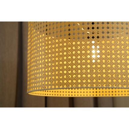 Duolla - Loftlampe ROLLER RATTAN 1xE27/15W/230V diameter 45 cm beige