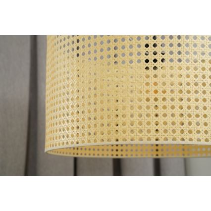 Duolla - Loftlampe ROLLER RATTAN 1xE27/15W/230V diameter 45 cm beige