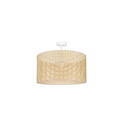 Duolla - Loftlampe ROLLER RATTAN 1xE27/15W/230V diameter 45 cm beige