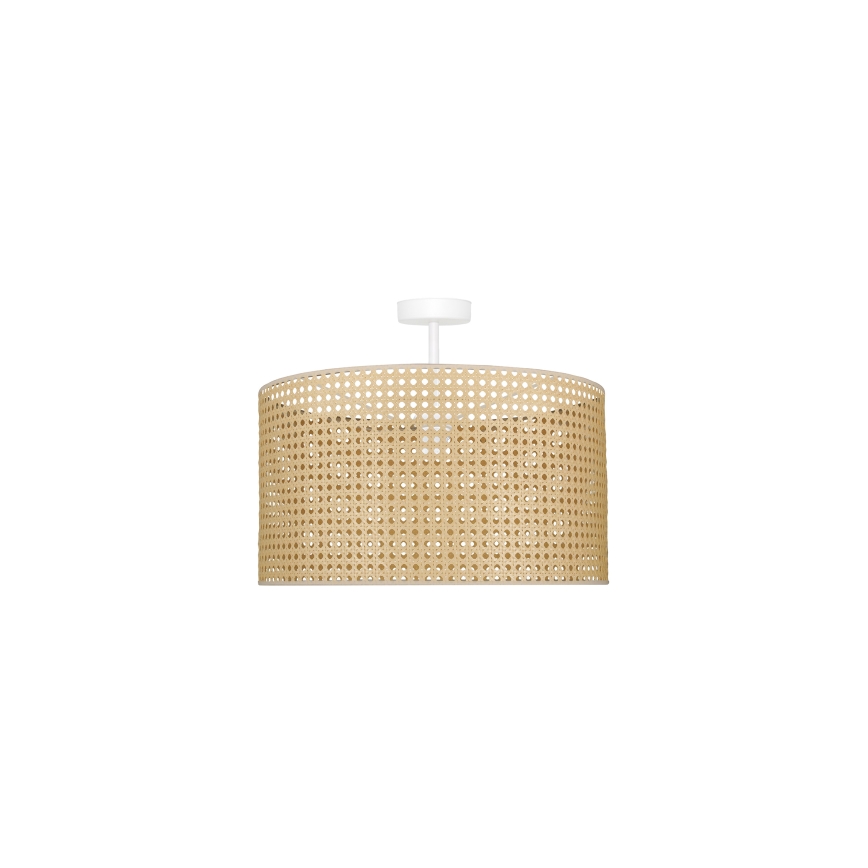 Duolla - Loftlampe ROLLER RATTAN 1xE27/15W/230V diameter 45 cm beige