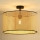 Duolla - Loftlampe ROLLER RATTAN 1xE27/15W/230V diameter 45 cm beige/sort