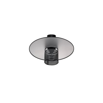 Duolla - Loftlampe TOKYO RATTAN 1xE27/15W/230V diameter 50 cm sort/sølvfarvet