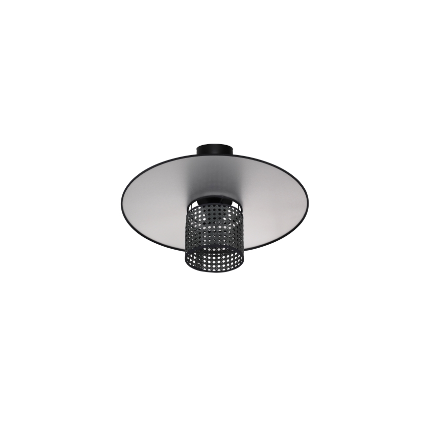 Duolla - Loftlampe TOKYO RATTAN 1xE27/15W/230V diameter 50 cm sort/sølvfarvet