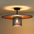 Duolla - Loftlampe TOKYO SHINY 1xE27/15W/230V diameter 50 cm sort/kobber