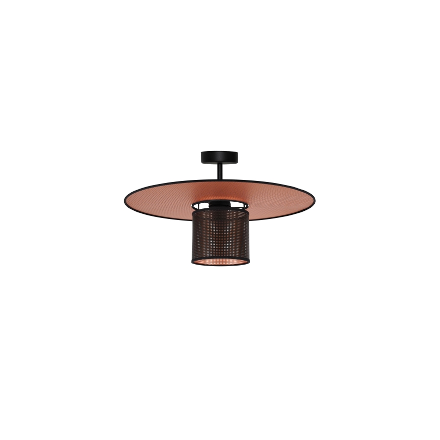 Duolla - Loftlampe TOKYO SHINY 1xE27/15W/230V diameter 50 cm sort/kobber