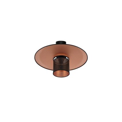Duolla - Loftlampe TOKYO SHINY 1xE27/15W/230V diameter 50 cm sort/kobber