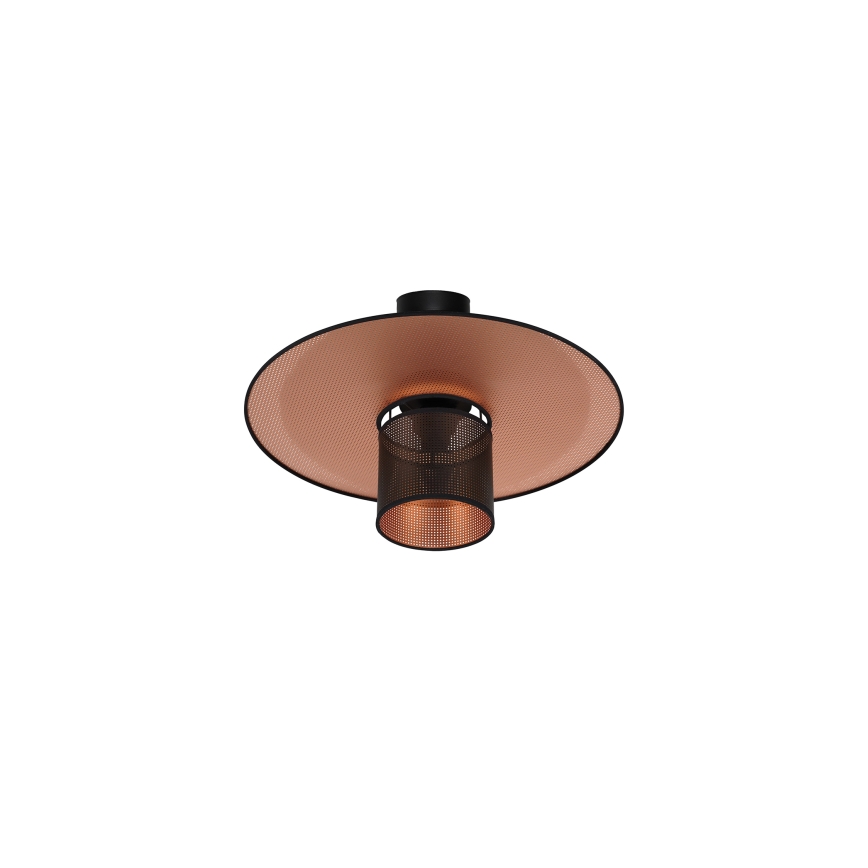 Duolla - Loftlampe TOKYO SHINY 1xE27/15W/230V diameter 50 cm sort/kobber
