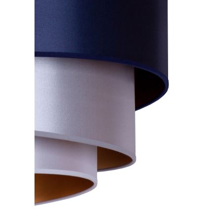 Duolla - Loftlampe TRIO 1xE27/15W/230V diameter 45 cm blå/sølvfarvet/kobberfarvet