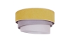 Duolla - Loftlampe TRIO 1xE27/15W/230V diameter 45 cm gul/grå/hvid