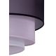 Duolla - Loftlampe TRIO 1xE27/15W/230V diameter 45 cm sort/lyserød/sølvfarvet