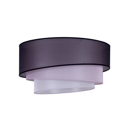 Duolla - Loftlampe TRIO 1xE27/15W/230V diameter 45 cm sort/lyserød/sølvfarvet