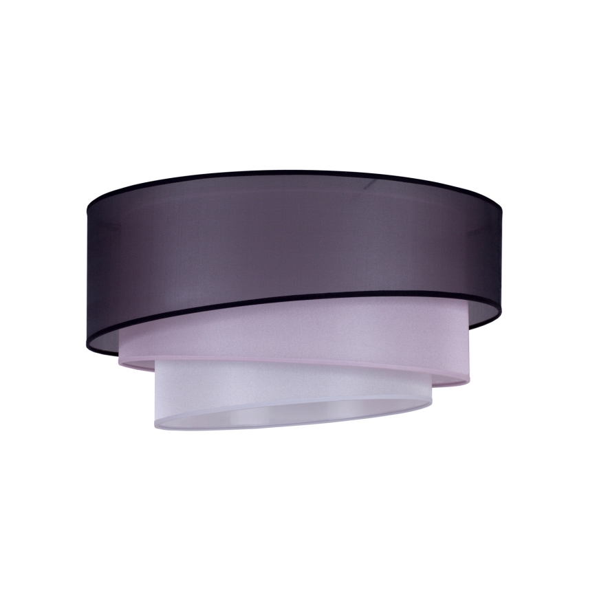 Duolla - Loftlampe TRIO 1xE27/15W/230V diameter 45 cm sort/lyserød/sølvfarvet