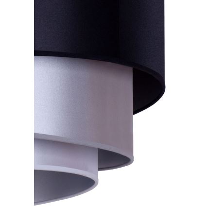 Duolla - Loftlampe TRIO 1xE27/15W/230V diameter 45 cm sort/sølvfarvet