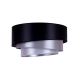 Duolla - Loftlampe TRIO 1xE27/15W/230V diameter 45 cm sort/sølvfarvet