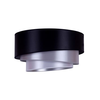 Duolla - Loftlampe TRIO 1xE27/15W/230V diameter 45 cm sort/sølvfarvet