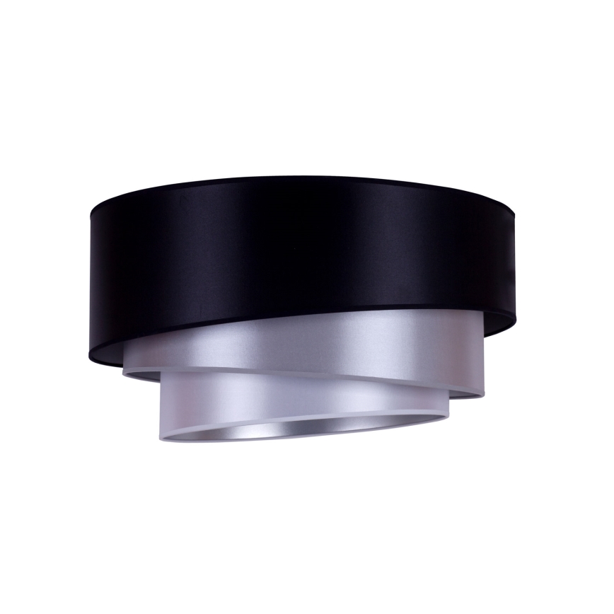 Duolla - Loftlampe TRIO 1xE27/15W/230V diameter 45 cm sort/sølvfarvet