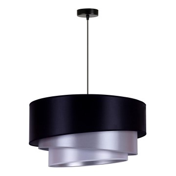 Duolla - Loftlampe TRIO 1xE27/15W/230V diameter 60 cm blå/sølvfarvet