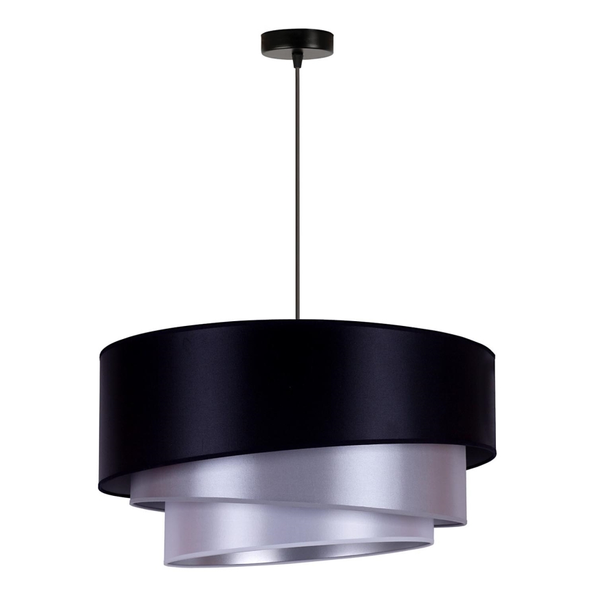 Duolla - Loftlampe TRIO 1xE27/15W/230V diameter 60 cm blå/sølvfarvet