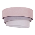 Duolla - Loftlampe TRIO 1xE27/15W/230V Ø 45 cm rosa/grå/hvid