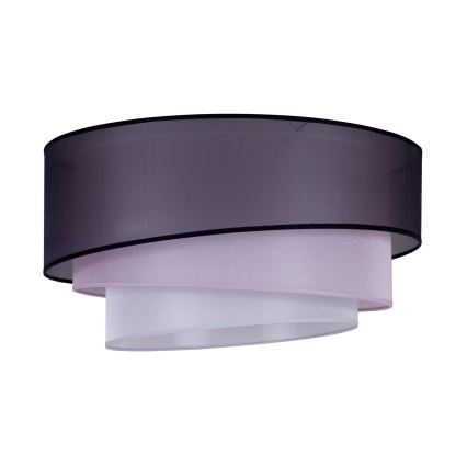 Duolla - Loftlampe TRIO 3xE27/15W/230V diameter 60 cm sort/lyserød/sølvfarvet