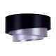 Duolla - Loftlampe TRIO 3xE27/15W/230V diameter 60 cm sort/sølvfarvet