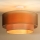 Duolla - Loftlampe WOOD BOHO 1xE27/15W/230V diameter 45 cm kobber/beige