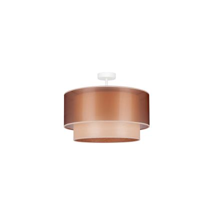 Duolla - Loftlampe WOOD BOHO 1xE27/15W/230V diameter 45 cm kobber/beige