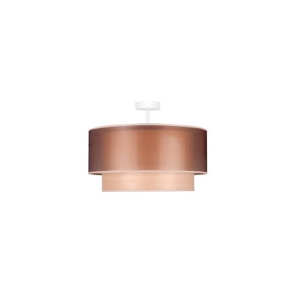 Duolla - Loftlampe WOOD BOHO 1xE27/15W/230V diameter 45 cm kobber/beige