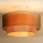 Duolla - Loftlampe WOOD BOHO 1xE27/15W/230V kobber/beige