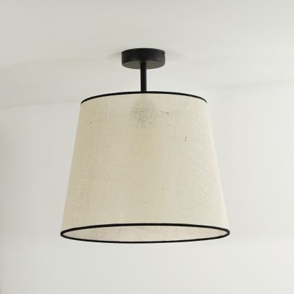 Duolla - Loftlampe YUTE 1xE27/15W/230V diameter 38 cm grå/sort