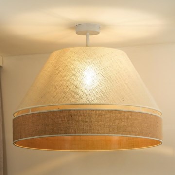 Duolla - Loftlampe YUTE AVIGNON 1xE27/15W/230V diameter 60 cm cremefarvet/beige