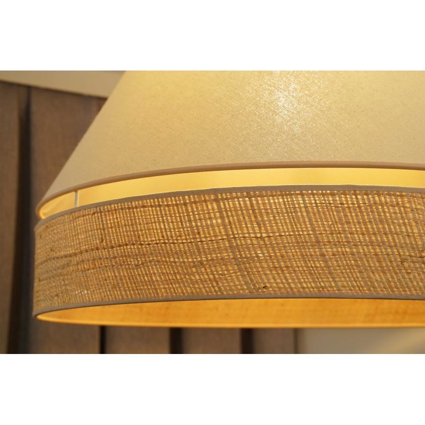 Duolla - Loftlampe YUTE AVIGNON 1xE27/15W/230V diameter 60 cm cremefarvet/beige