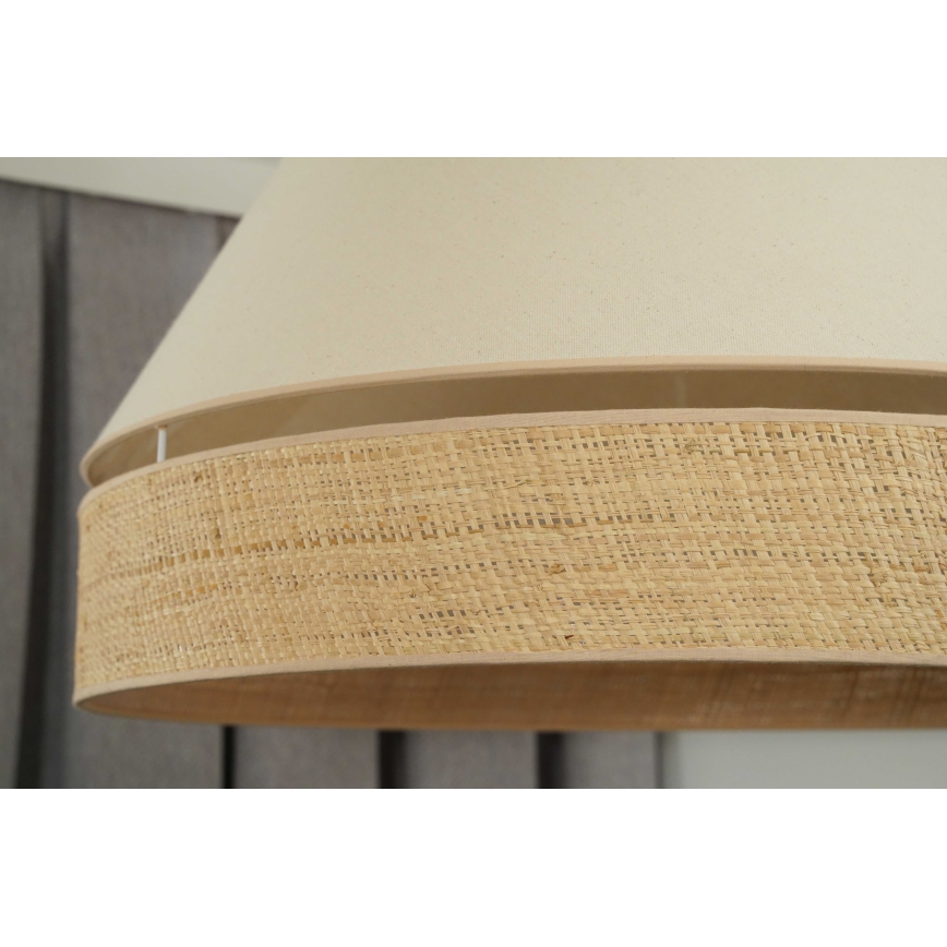 Duolla - Loftlampe YUTE AVIGNON 1xE27/15W/230V diameter 60 cm cremefarvet/beige