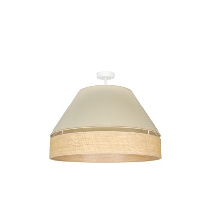 Duolla - Loftlampe YUTE AVIGNON 1xE27/15W/230V diameter 60 cm cremefarvet/beige