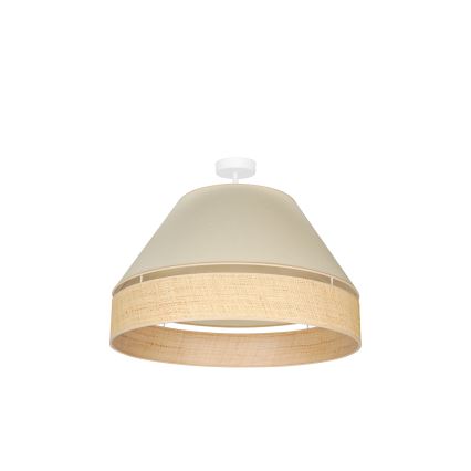 Duolla - Loftlampe YUTE AVIGNON 1xE27/15W/230V diameter 60 cm cremefarvet/beige