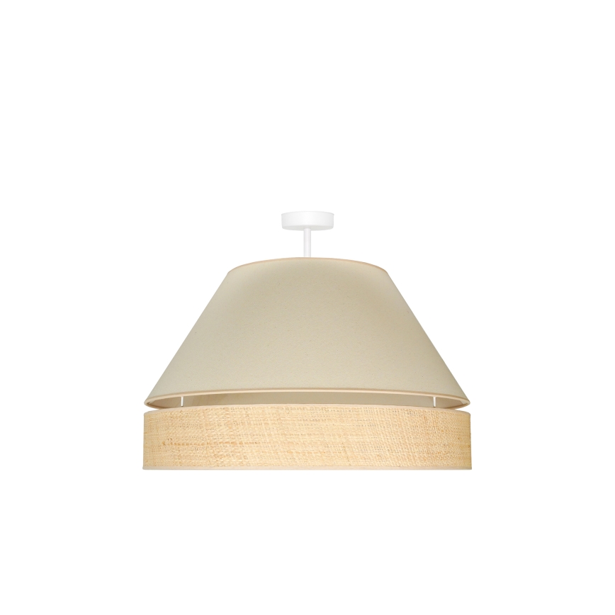 Duolla - Loftlampe YUTE AVIGNON 1xE27/15W/230V diameter 60 cm cremefarvet/beige